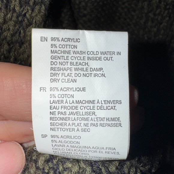 Cloth By RD Women's Sweater Dark Green Open Back and Sleeve Boho Size S - Picture 7 of 7